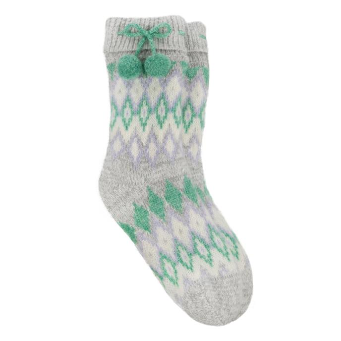 totes toasties® Ladies Fair Isle Chenille Slipper Socks Fair isle Extra Image 2